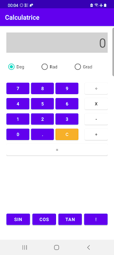 Android application Calculator screenshort