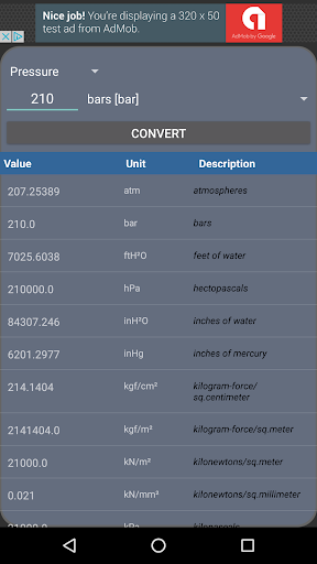 Unit Converter - Free ed. Screen 3