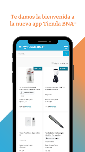 Android application Tienda BNA+ screenshort
