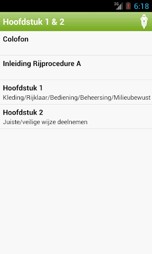 Rijprocedure A Screen 3