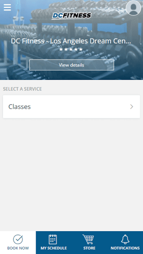 Android application DC Fitness screenshort