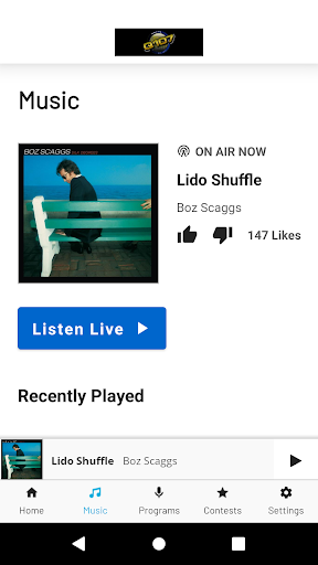 Android application Q107 WQLT-FM screenshort