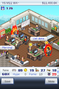 Captura de tela da história do desenvolvedor do jogo