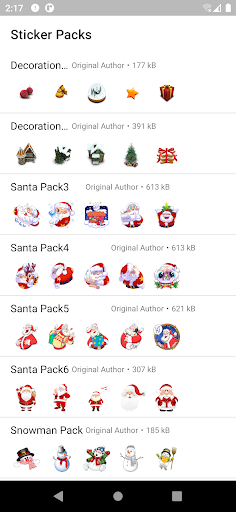 Christmas Stickers Pack Screen 2