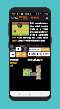 Král Jister 2 - česká textovka - Screenshot 1