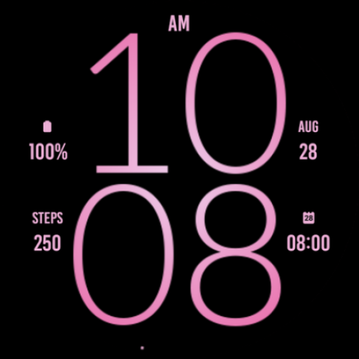 Pink Rose Light Watch Face logo