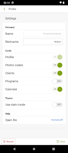 Android application f-r coach screenshort