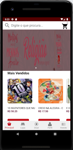 Android application Disal - Sua livraria online screenshort