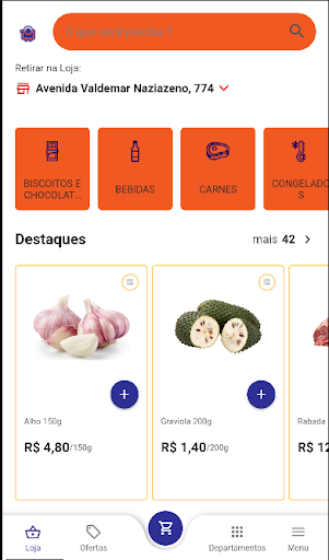 Android application O Cestão Supermercado screenshort