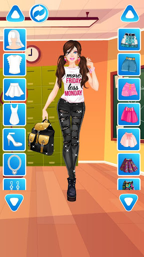 College Student Fashion Dress Up Game for girls 201002 screenshots 11