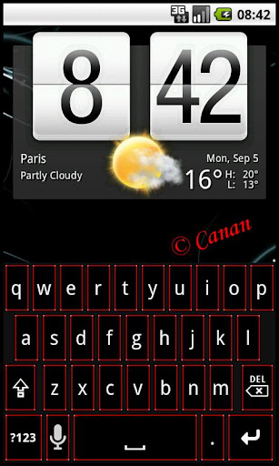 Android application KB Skin : SmartRed screenshort