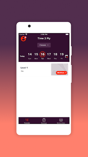 Time 2 Fly Fitness Screen 2
