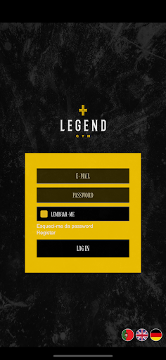 Android application Legend Gym screenshort