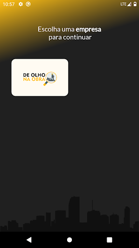 Android application De olho na Obra screenshort