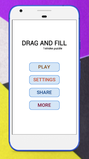 Android application Drag And Fill -1Stroke Puzzle screenshort