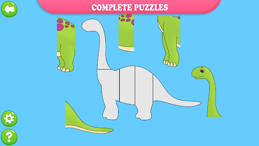 I numeri di Dinosauro in legno Childrens Jigsaw Puzzle per Bambini Numero Puzzle Game 