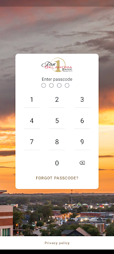 Android application First Oklahoma Bank screenshort