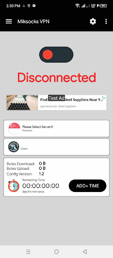 Android application MikSocks VPN screenshort