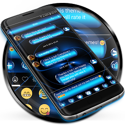 Imagen de ícono de SMS Messages SpheresBlue Theme