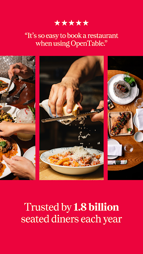 Screenshot of OpenTable