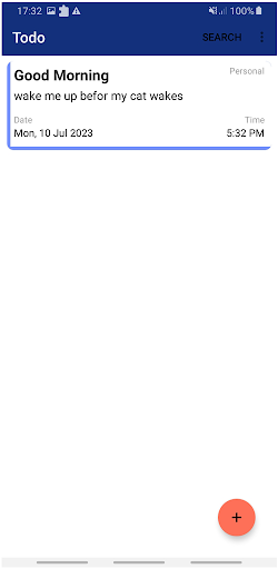 Android application Smart Notes screenshort