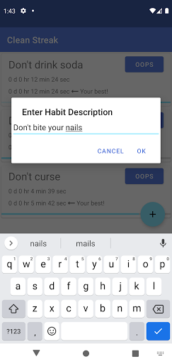 Clean Streak Screen 2