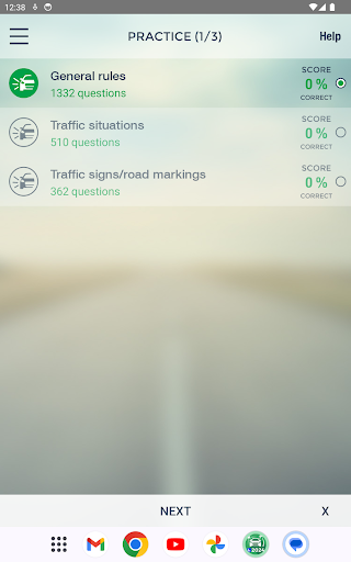 Screenshot of Dutch Caribbean Theory Test