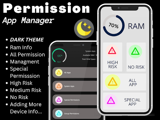 Android application All app permissions Manager screenshort