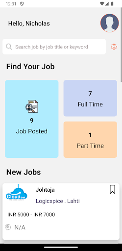 Medicojob Jobseeker Screen 2