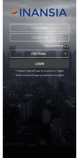 Android application Finansia iTrade screenshort