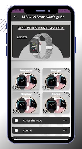 Android application M SEVEN Smart Watch guide screenshort