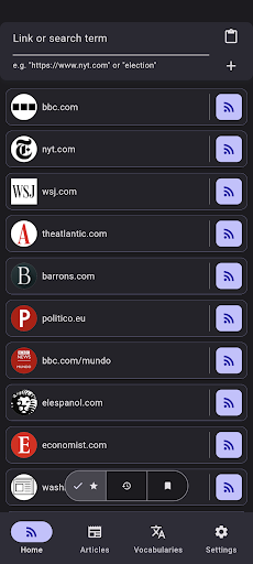 Android application Pareader - Learn Languages screenshort