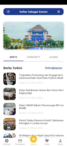 Android application Kalangga - IKA Univ Airlangga screenshort
