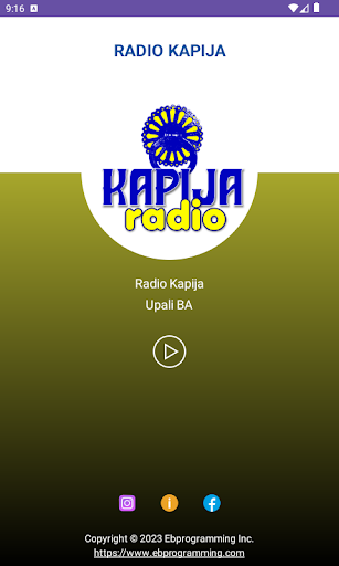 Android application Radio Kapija screenshort