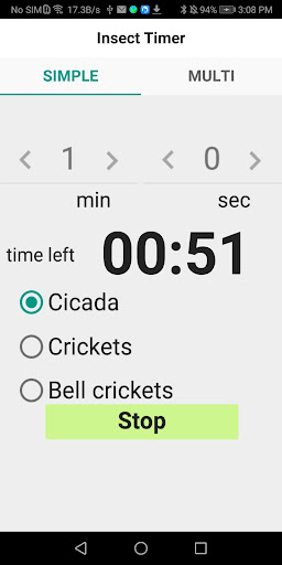 Insect Timer Screen 2