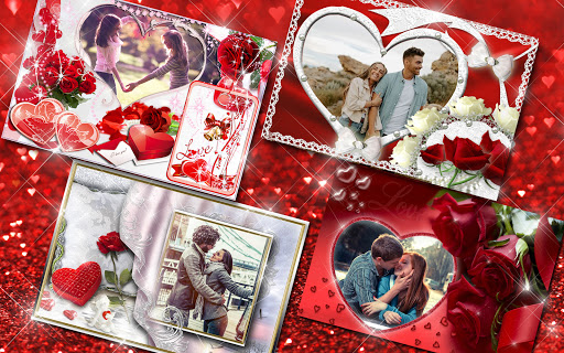 Marcos de fotos de pantalla APK para románticos 💕 Ave Romántico 1656007026