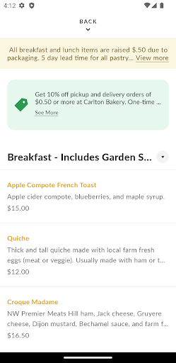 Carlton Bakery Screen 3