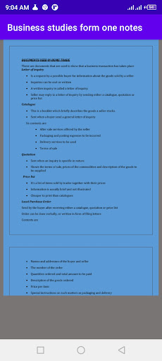 Business studies : form one Screen 3