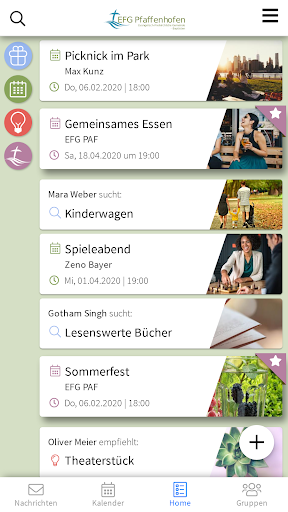 Android application EFG PAF screenshort