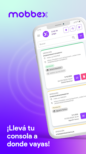 Android application Mobbex Comercios screenshort