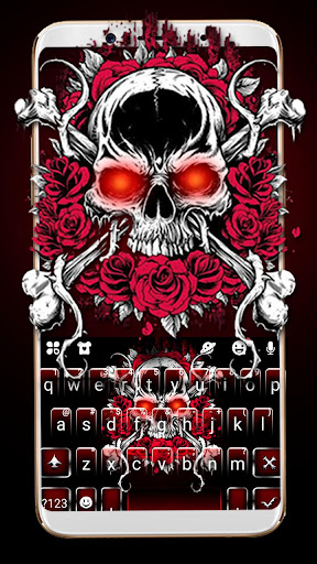Android application Roses Skull Tattoo Keyboard Th screenshort