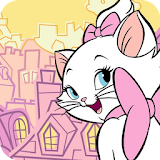 Cute kitty Launcher theme: Pink lovely Cartoon icon