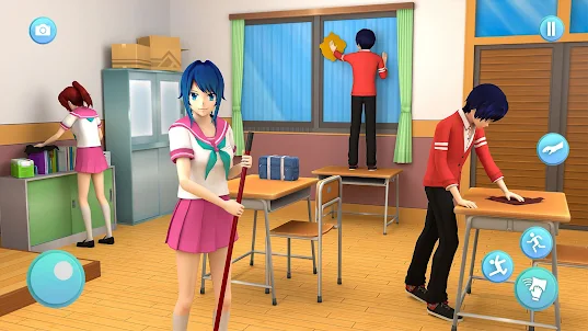 Anime Nữ Sinh Trung Học Sim 3d