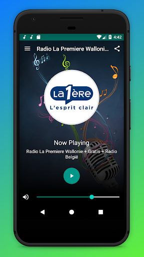 Android application LaPremière Radio Wallonie App screenshort