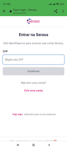 Consultar Score CPF Screen 3