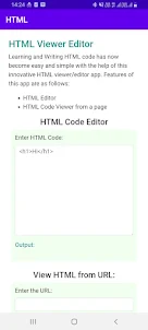 HTML Viewer & Editor