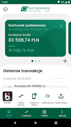 Android application Token BS Ostrow Maz screenshort