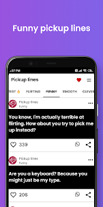Pickup lines - flirt messages