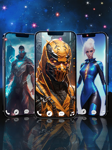 Android application Superhero AI wallpapers screenshort