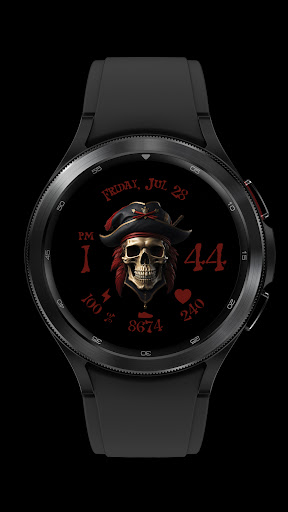Pirate skull - Wear OS screenshot 4